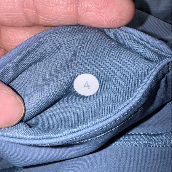 Women's Lululemon Leggings Crop Mesh Steel Blue Size 4 - Picture 9 of 9